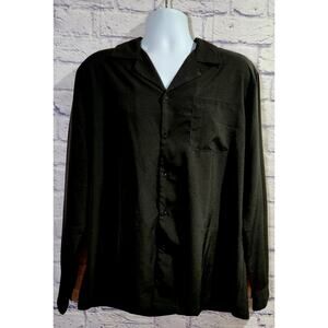 COOFANDY Black Button Down Long Sleeves Shirt Large NWOTS Lightweight Soft